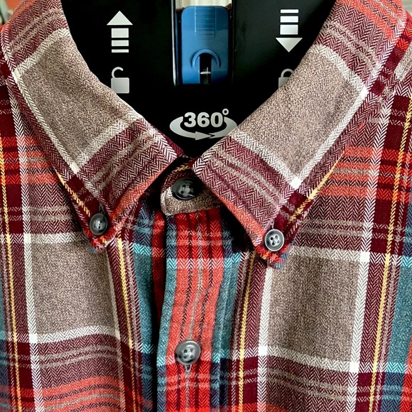 Lands' End Other - Lands’ End XXL Men’s Cotton Flannel Plaid  18-18.5” Fall colors